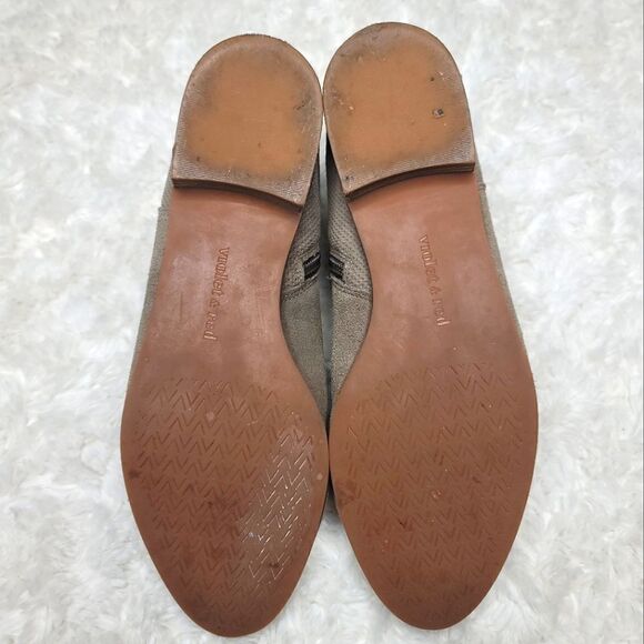 Violet and Red Suede Leather Taupe Booties - Picture 6 of 8